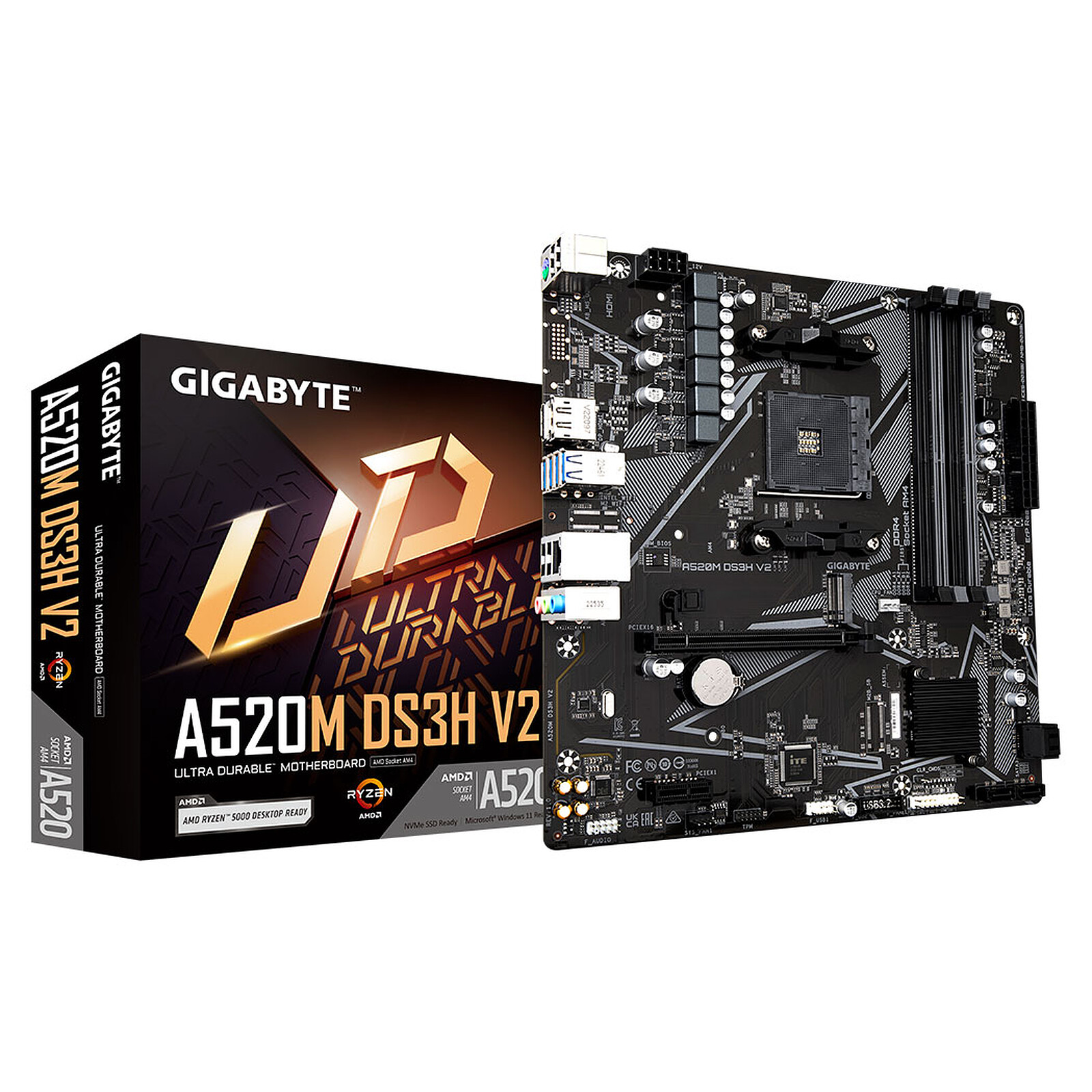 CM AMD GIGABYTE A520M DS3H V2 4SLOTS